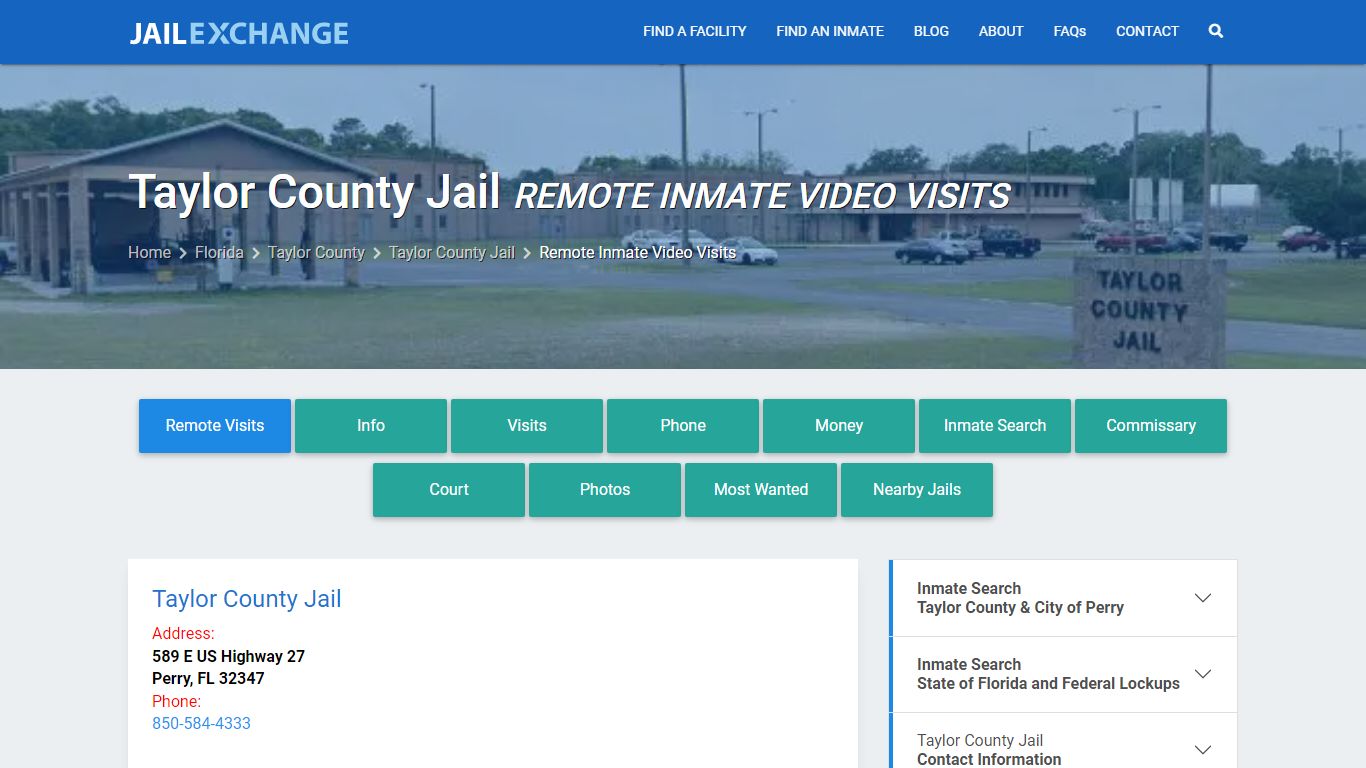Video Visitation - Taylor County Jail, FL - Jail Exchange